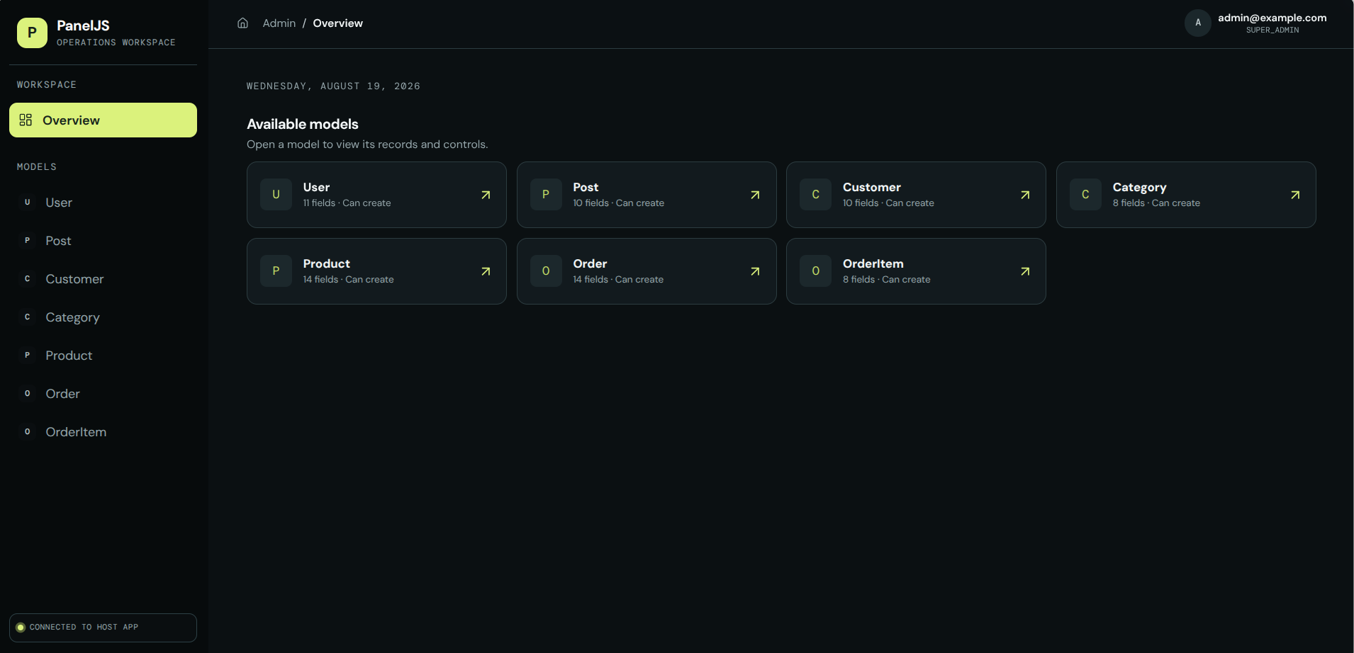 PanelJS Overview